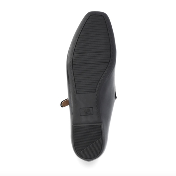 Time and Tru Women's Faux Leather Mary Jane Flats, BLACK - Picture 4 of 4